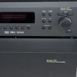 Outlaw Audio Model 950 preamp/processor and Outlaw Audio Model 755 Power Amplifier 