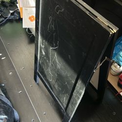 Black Folding Chalkboard