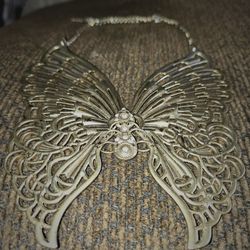Gold Plated Butterfly  Necklace