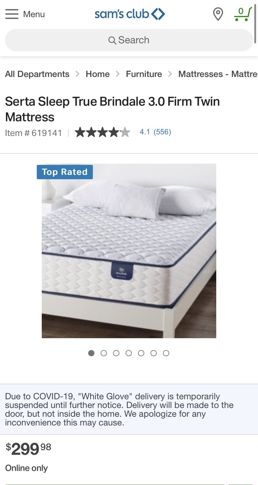 Like New Serta Brindale Mattress with BoxSpring, Frame and Headboard