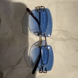 Blue Cartier glasses 