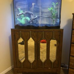 50 Gallon Bow Front Aquarium With all supplies