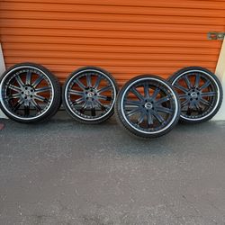Asanti 22” Rims w/Tires 5x112 $600