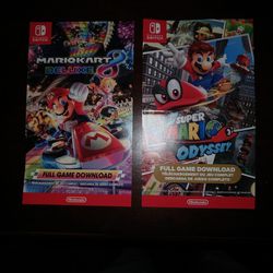 Mario Kart 8 Deluxe And Super Mario Odyssey Nintendo Switch Downloads