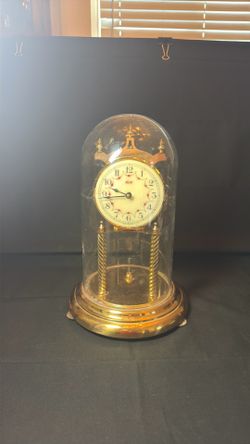 Kundo Anniversary Clock 400-Day Torsion – Made in Germany – Intact Glass Dome
