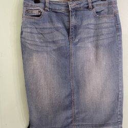 L/XL Jean Skirt, Modest, Falda de Mesclilla