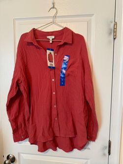 Jessica Simpson Large Gauze Shirt