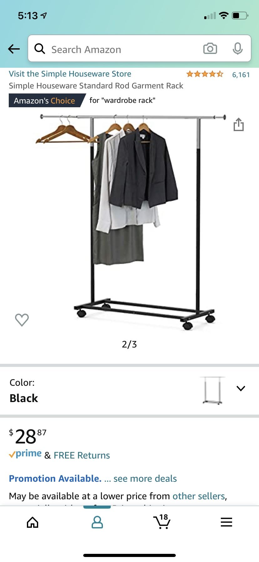 Wardrobe / Clothing Rack