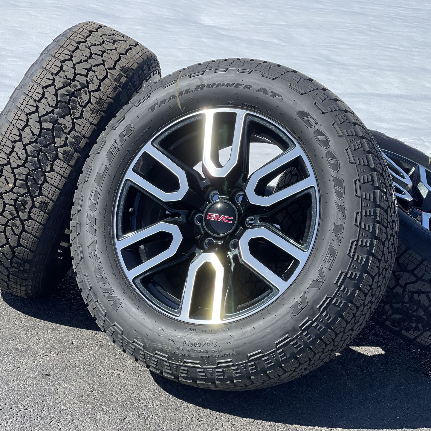 2024 NEW Black 20” wheels GMC Sierra AT4 Yukon Tires Tahoe Chevy Silverado 6lug rims Suburban Escalade
