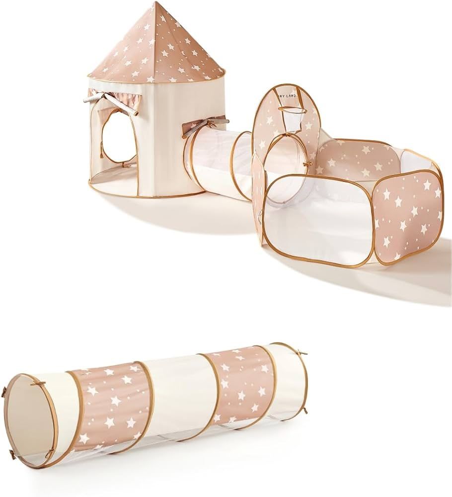 Brand New! Tiny Land Kids Play Tent with Tunnel, Pop Up Play Tent with Ball Pits for Toddlers.