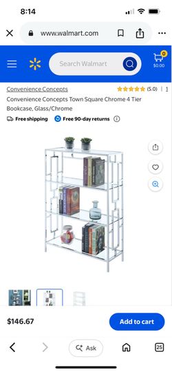 Glass bookshelf