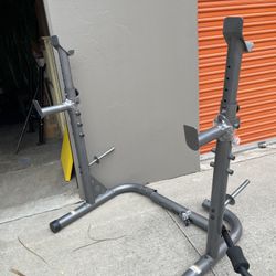 Weights Rack Squat Rack Adjustable Barbell Bench Press 