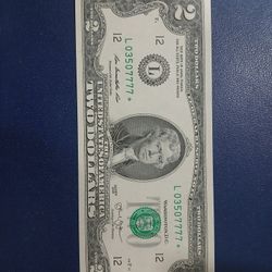 QUAD 7'S $2 2013 Series Unciculated  STAR note 