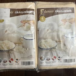Cheesecloth, Grade 90, 36 Sq Feet, Reusable, 100% Unbleached Cotton Fabric, Fine
