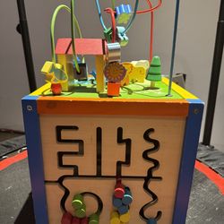 Wooden Activity Cube