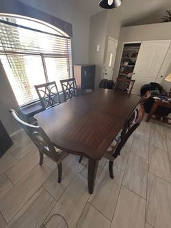 Dining room table and chairs