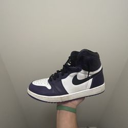 Jordan 1 Court Purple White