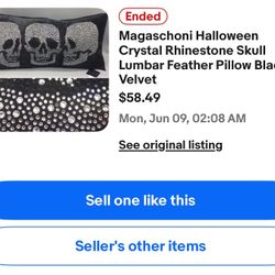 Halloween Skull Pillow By MAGASCHONI Home