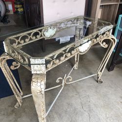 Antique Custom Glass Table