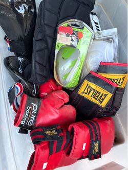 Training Gloves and Protective Cups