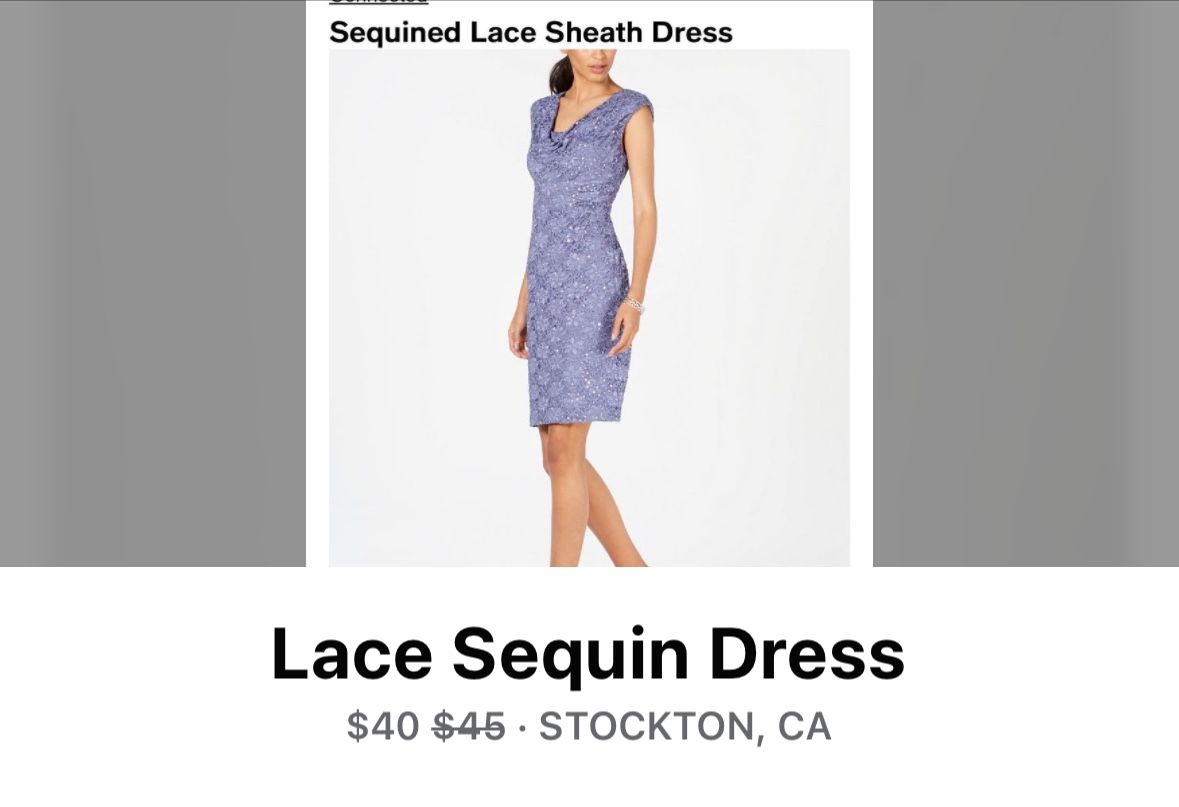 Lace Sequin Dress