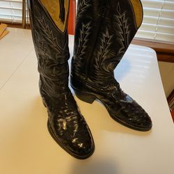 Ostrich Cowboy Boots 10.5