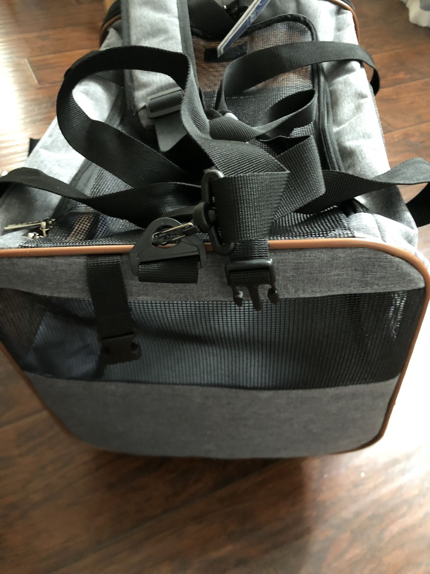 Pet Carrier for dog cats with telescopic walking handle pet traveling bag airline approved