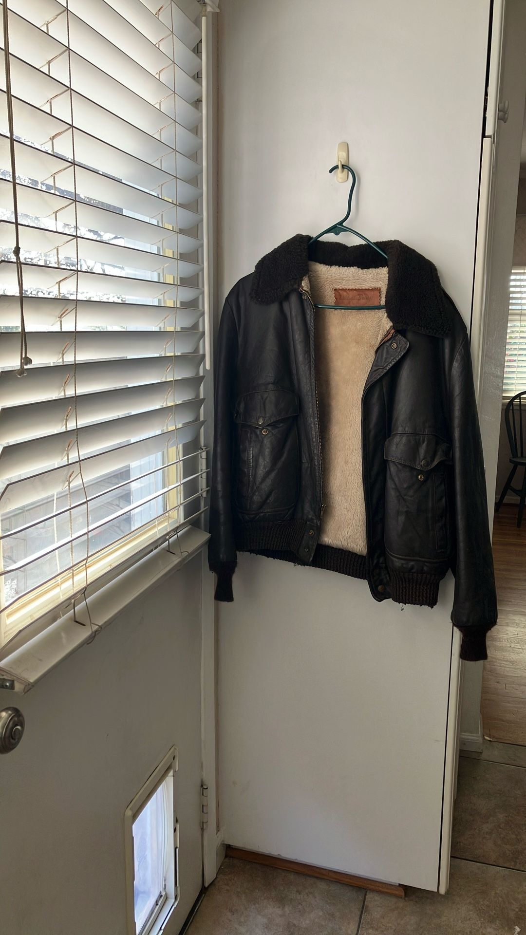 William Barry Vintage Leather Bomber Jacket