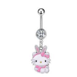 Easter Bunny Hello Kitty Belly Piercing 