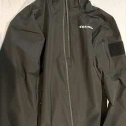 Baerskin Hooded Rain Jacket 2.0 Size Large Black- New!