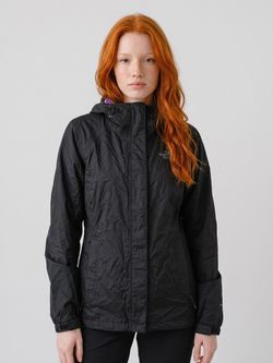 The North Face Women S Rain Jacket Black DryVent Hooded Shell Raincoat Flaking