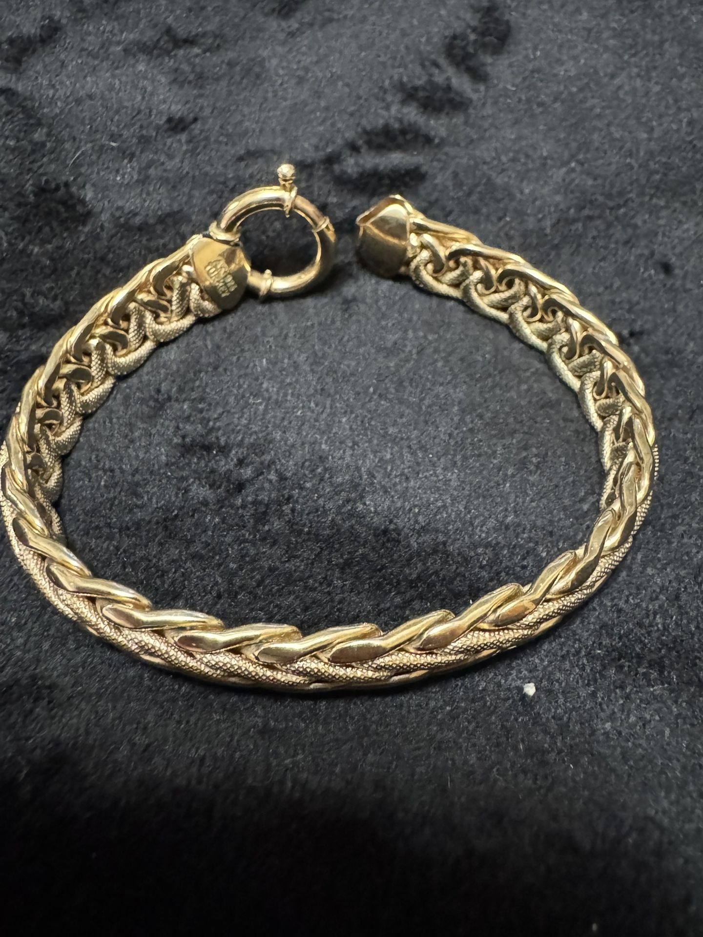 Gold Plated 925 Italy Braided Bracelet
