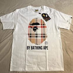 BAPE men’s white Medium Size Shirt