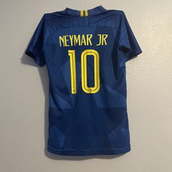 Neymar Jr Authentic Blue Away Jersey Mint Collectable