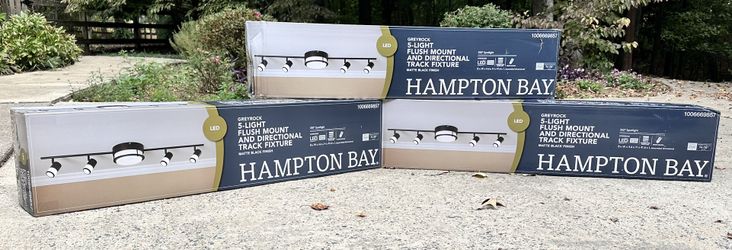 Hampton Bay Grayrock 5-Light Track Fixtures