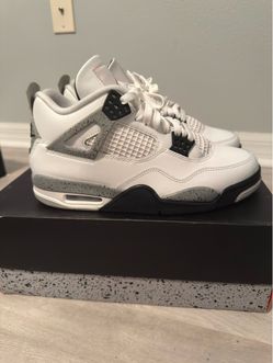 Air Jordan 4 Retro White Cement Sneakers