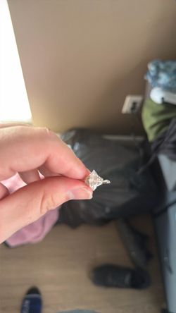 Silver-Tone Ring with Clear Stone