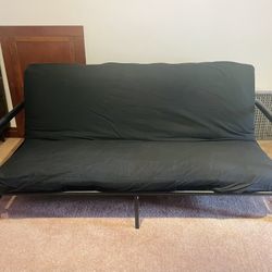 Futon Foldable Full Sized Couch Bed With Mattress