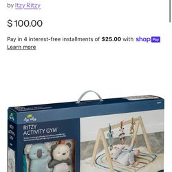 Itzy Ritzy Activity Gym™ Wooden Gym with Toy