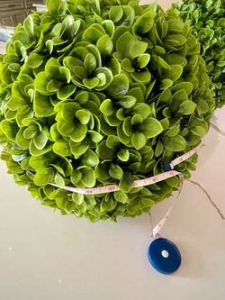 Two New Faux Boxwood Topiary Ball