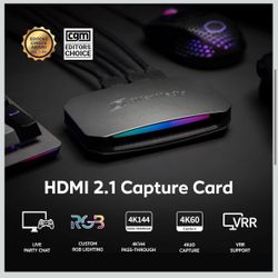 AVerMedia 4K120 Capture Card with HDMI 2.1, Low Latency, 4K144/4K120 Passthrough