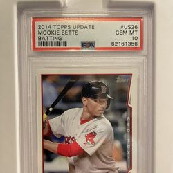 2014 Topps Update Mookie Betts RC PSA 10