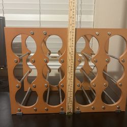 Wine Bottle Racks – Pair (Hold 6 Bottles Each) – $25