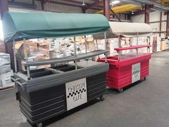 Cambro vending kiosk carts w/canopies