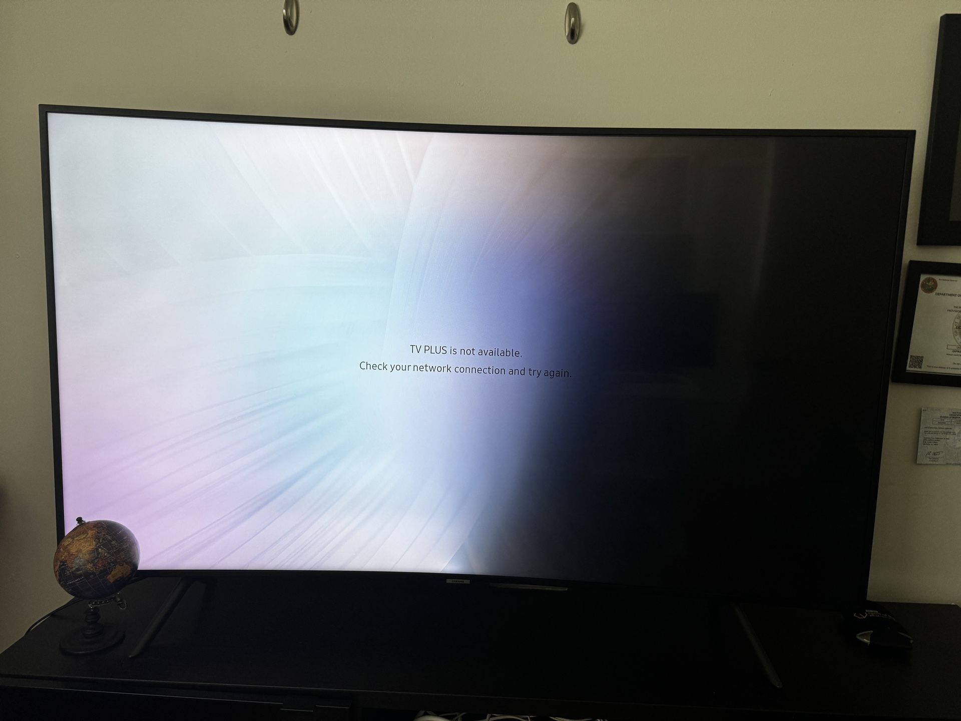 Samsung Curve TV- partial screen