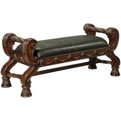 Ashley North Shore  Carved Wood Bench