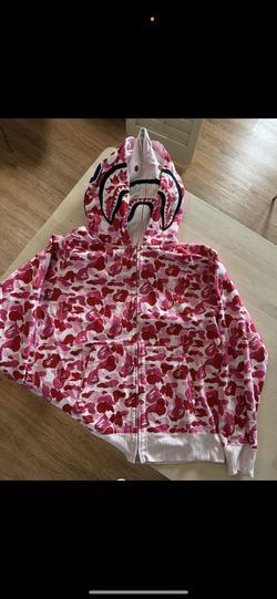 100% Authentic ABC pink Camo BAPE Hoodie
