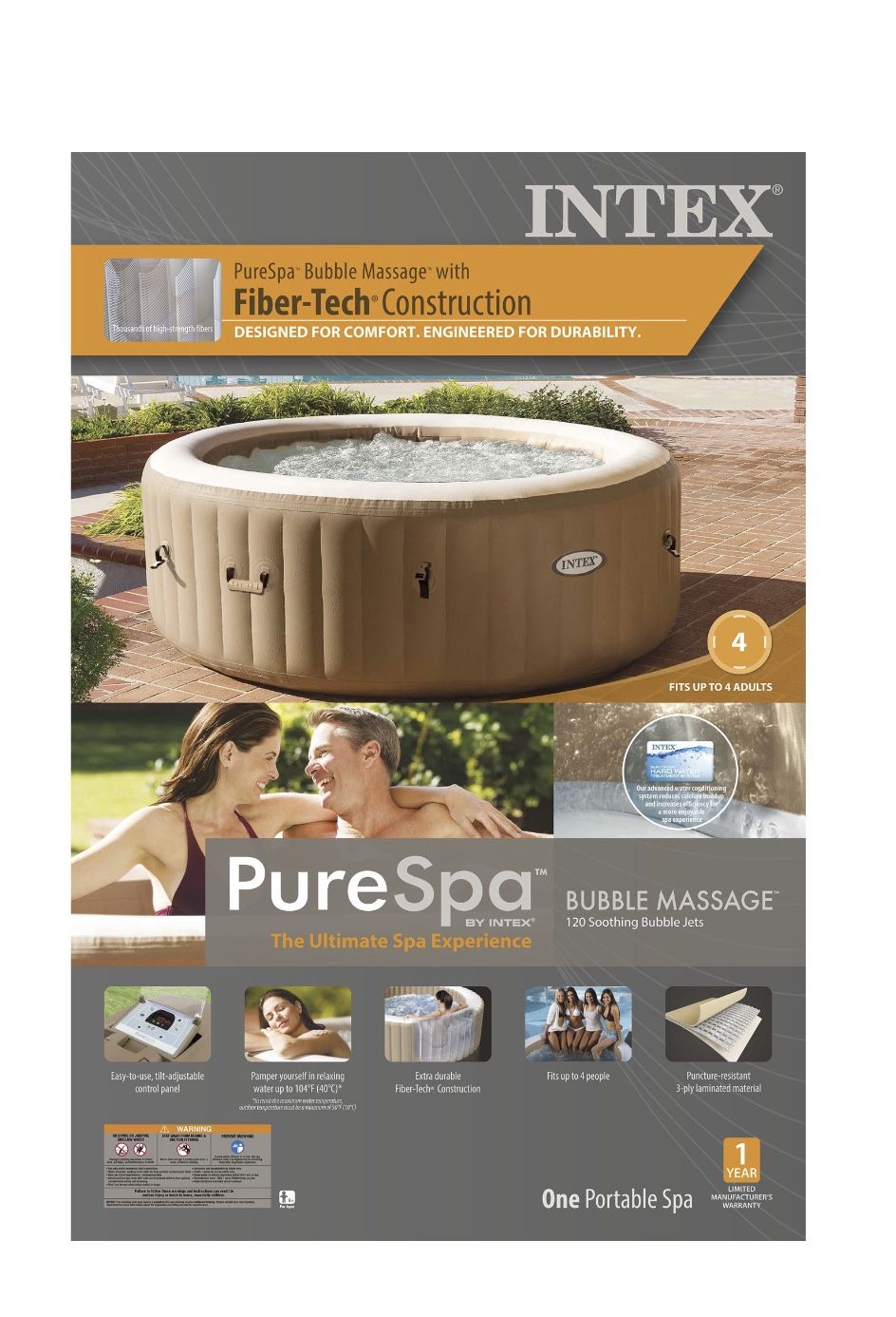 Intex PureSpa Inflatable Hot Tub