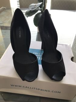 Peep toe Glitter Heel