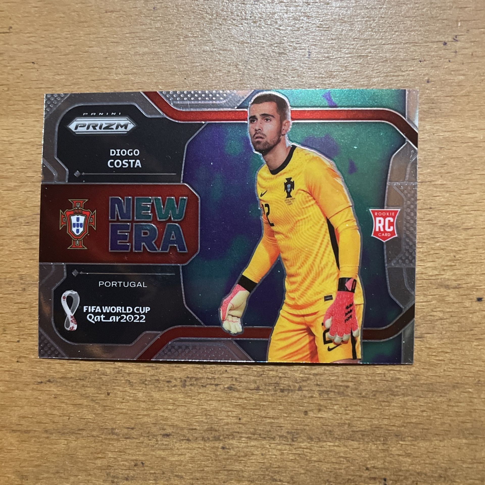 2022 PRIZM WORLD CUP DIOGO COSTA NEW ERA ROOKIE 